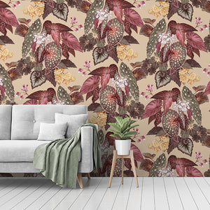 Begonia - Light Wallpaper