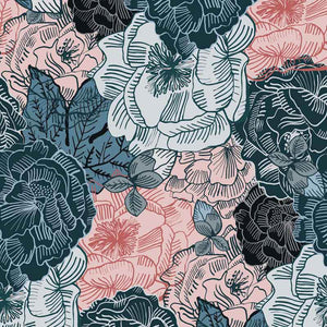 BloomBloom – Blue Pinks wallpaper