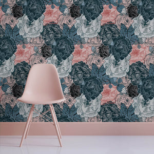 BloomBloom – Blue Pinks wallpaper