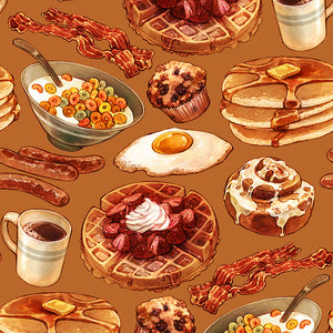 The Joy Of Breakfast – Brown Wallpaper