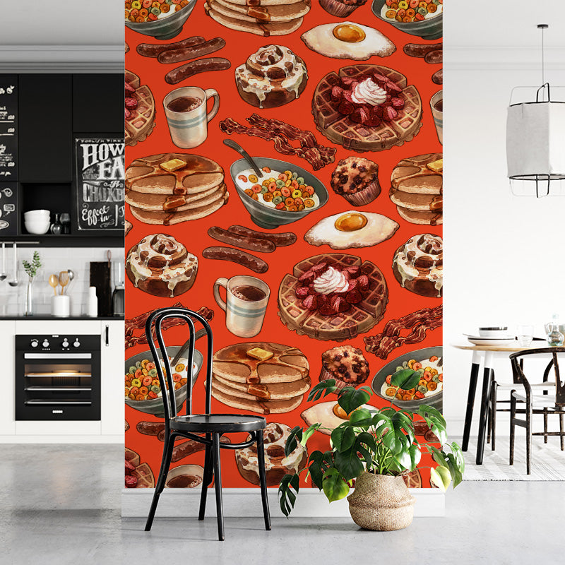 The Joy Of Breakfast – Orange Wallpaper