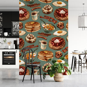 The Joy Of Breakfast – Turquoise Wallpaper