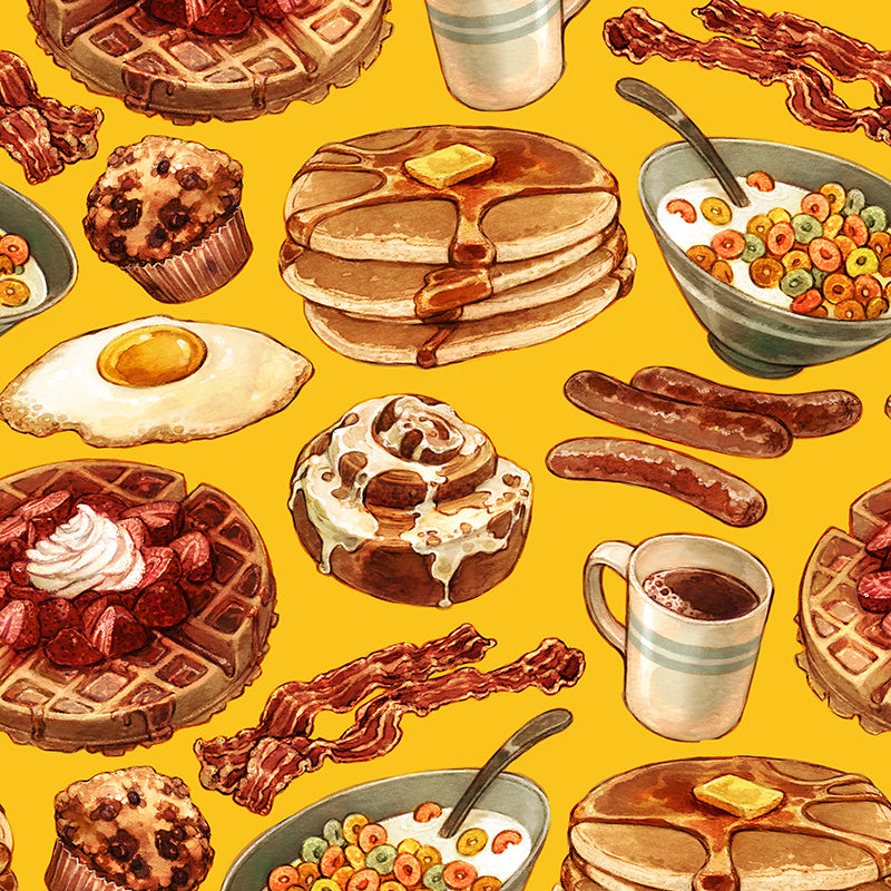 The Joy Of Breakfast – Yellow Wallpaper
