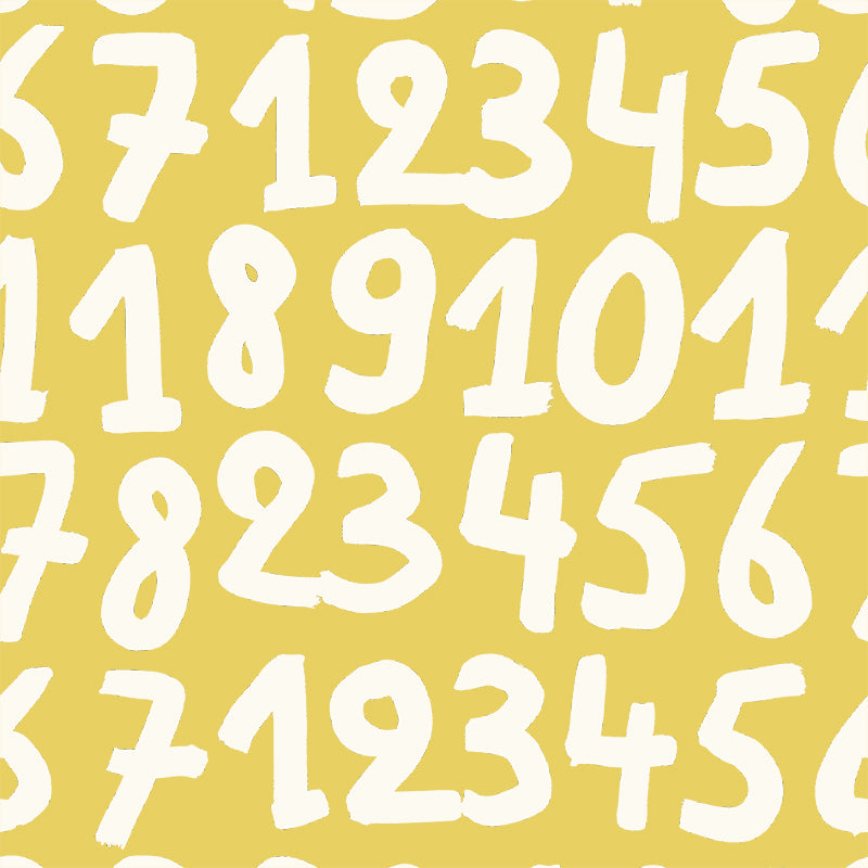 Cijfers Achter Elkaar – Yellow Wallpaper