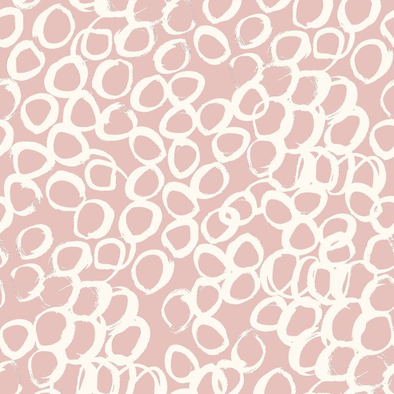 Circle Scribble – Pink Wallpaper