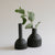 Ceramic orb vase black