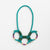 COLLIER VERT NECKLACE BY PICHULIK JEWELRY. Green jewel toned circular neckpiece with gold accents inspired by Amphibian markings. 