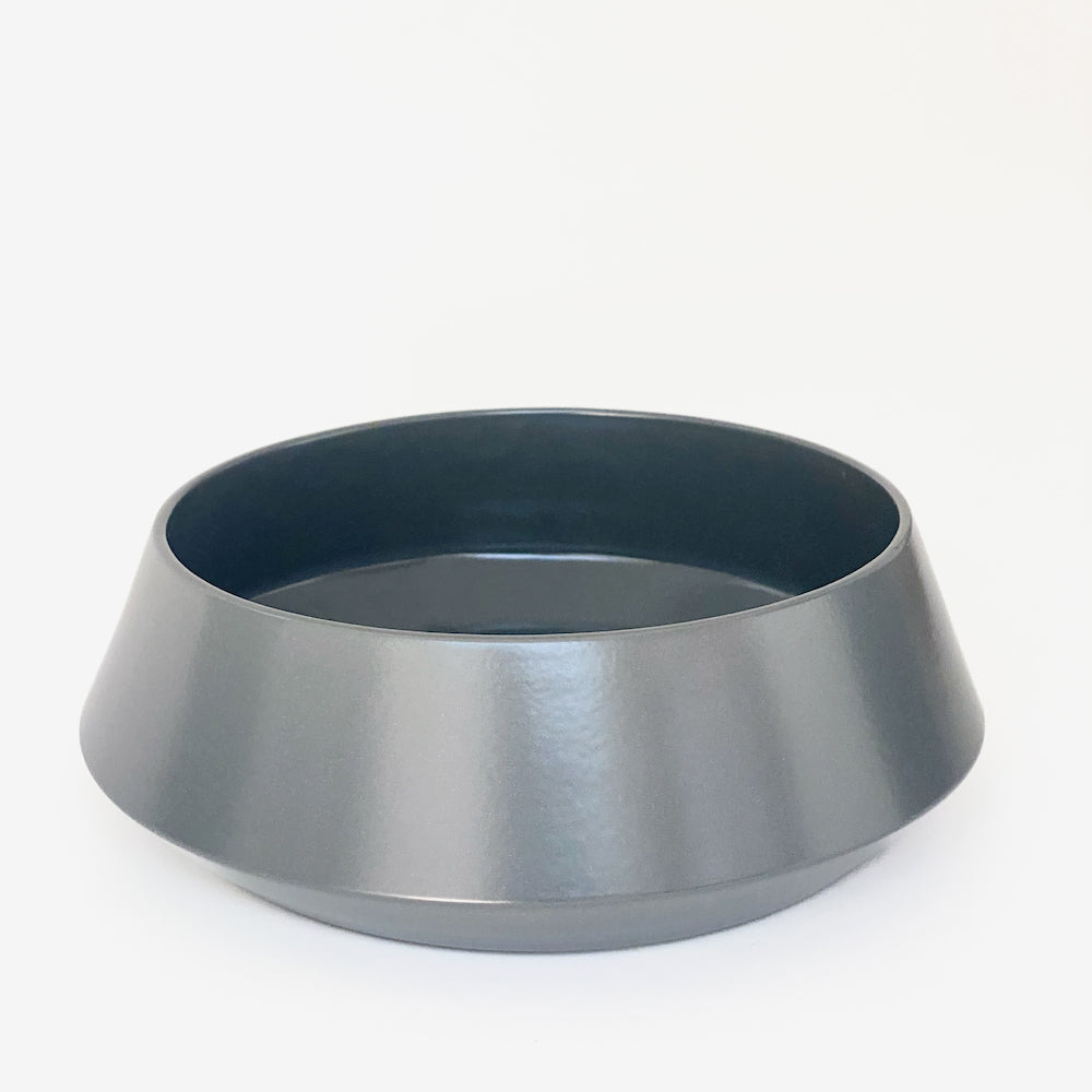 Cone Cylinder Bowl - stain grey