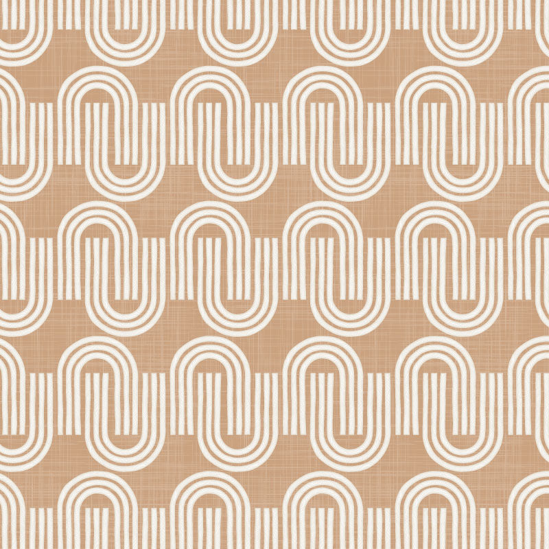 Curves – Terracotta Ochre wallpaper
