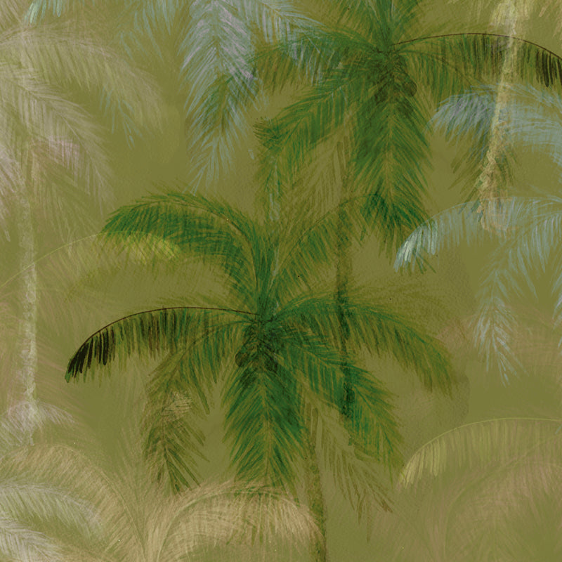 Dreaming Palm Trees – Green Wallpaper