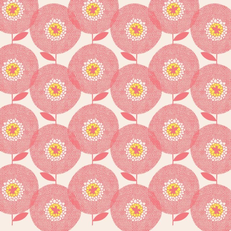 Flower Fields Rosy wallpaper