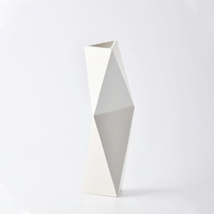 Facet Vase Matt White