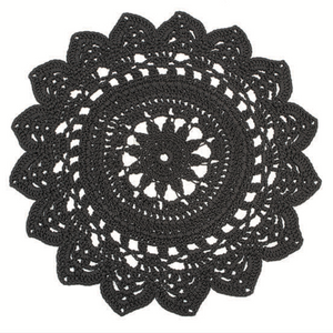 Robala Custom Made Doily Round Rug by Fibre Designs. The Verandah Collection rugs are hard-wearing, elegant and luxurious, suitable for both indoor or outdoor & easy to maintain.