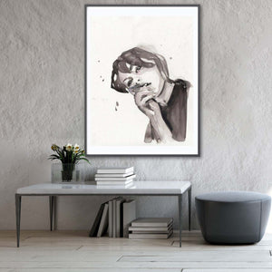 TOO CUTE TO CARE ART PRINT