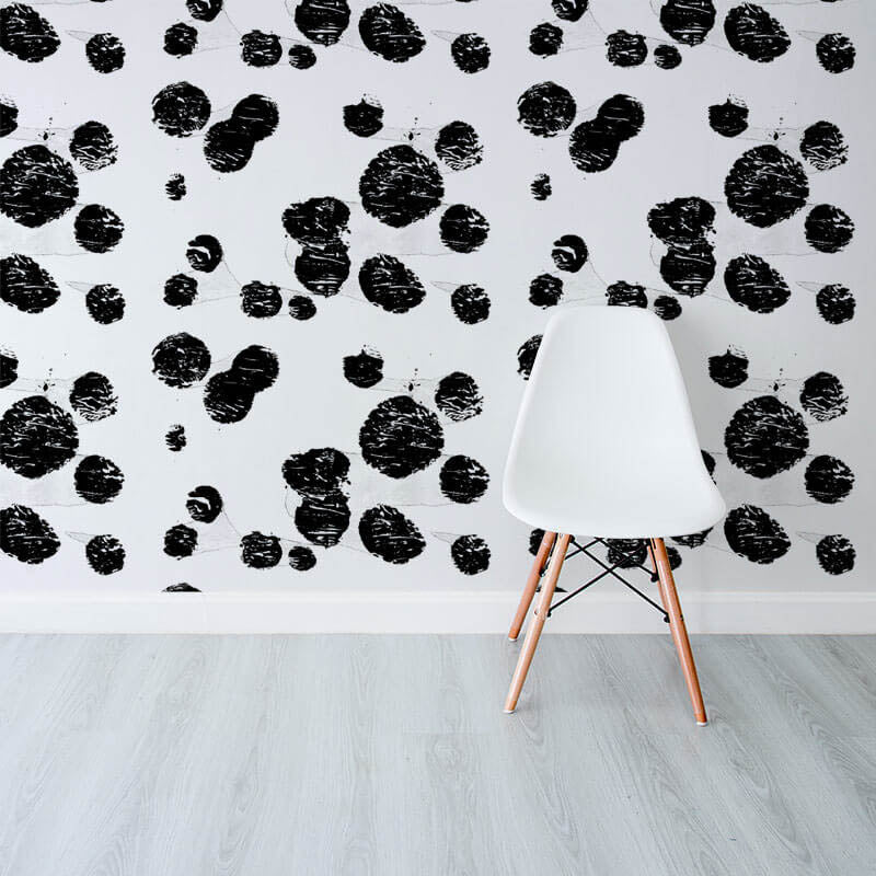 Jellyfish Black and White Wallpaper