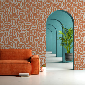 Kringen Orange Wallpaper