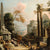 Landscape with Classical Ruins and Figures Wallpaper