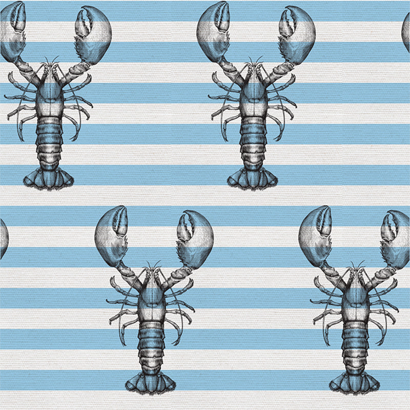 Lobster On Stripes – Sky Wallpaper