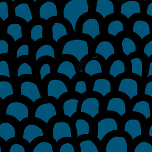 Mos Blue Water Black Wallpaper