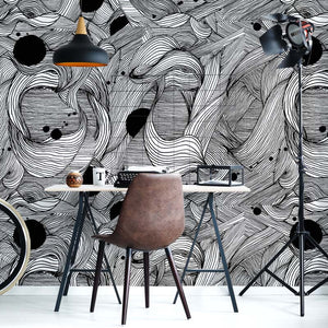 Mask Blended – Black & White Wallpaper