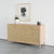 Minimalist Sideboard - Large Rounded Leg Base with Brass Front