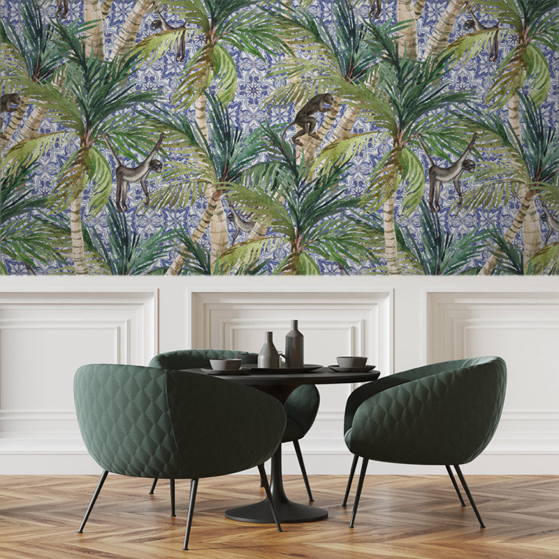 Tropical Palm Delft Wallpaper