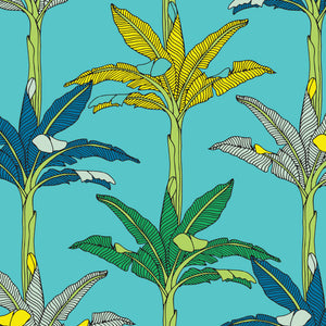 Palms – Teal Wallpaper