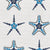 Beaded Starfish – Navy Wallpaper