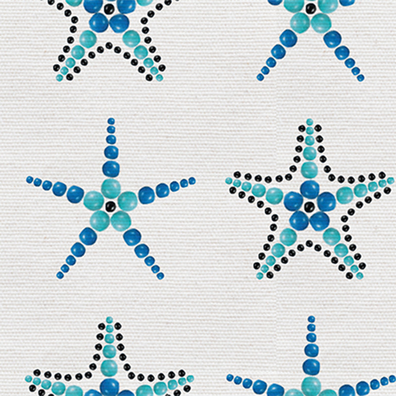 Beaded Starfish – Sea Green Wallpaper