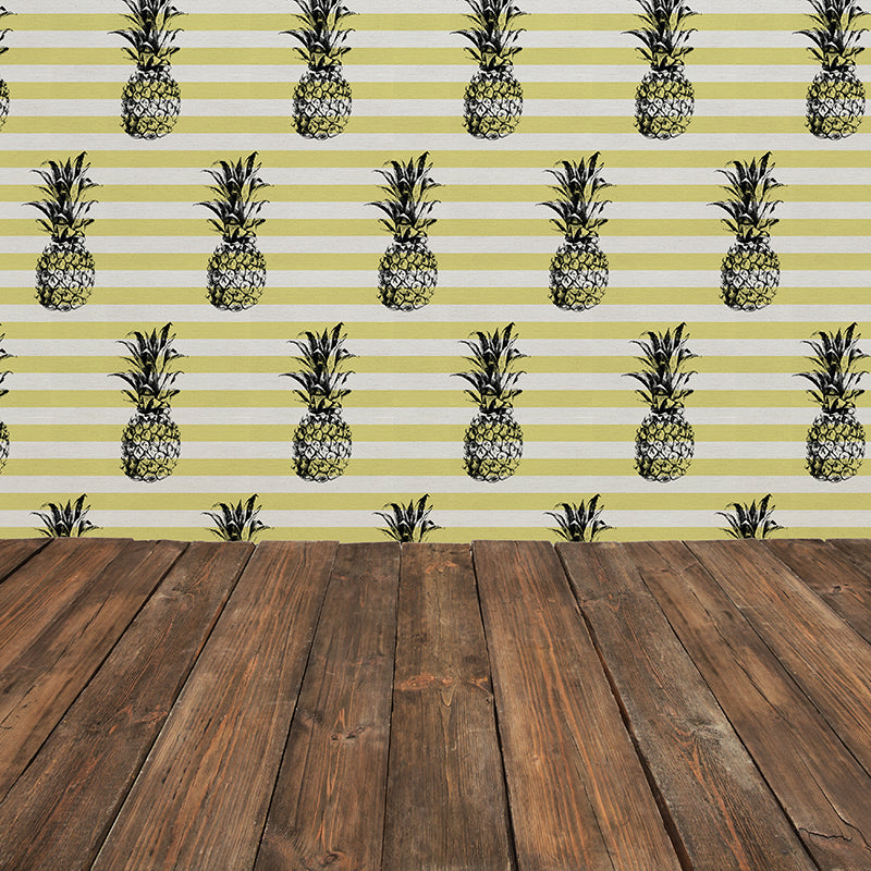 Pine Pine On Stripes – Sunshine Wallpaper