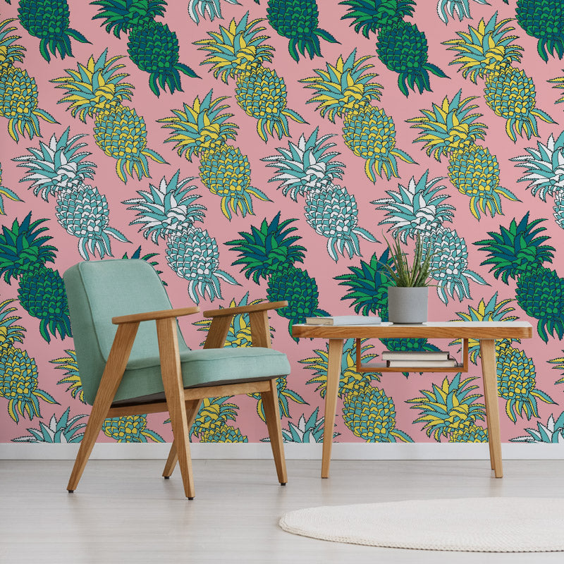 Pineapple – Pink Wallpaper