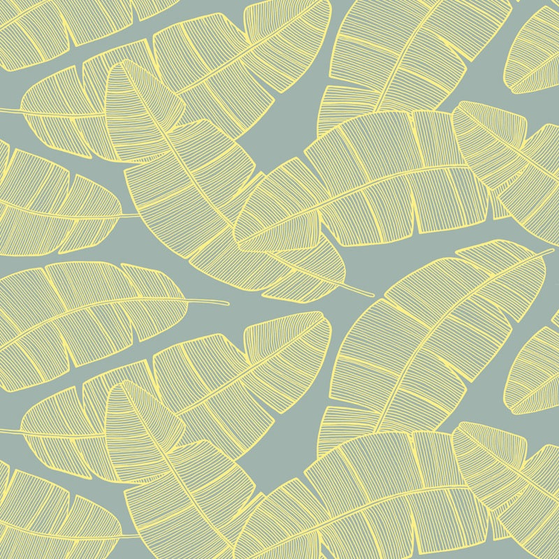 Plantation Butter Yellow Sky Wallpaper