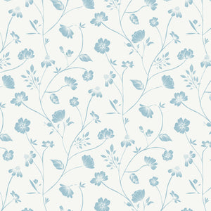 Petite Florals Blue Wallpaper
