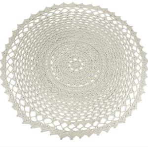 Robala Custom Made Doily Round Rug by Fibre Designs. The Verandah Collection rugs are hard-wearing, elegant and luxurious, suitable for both indoor or outdoor & easy to maintain.