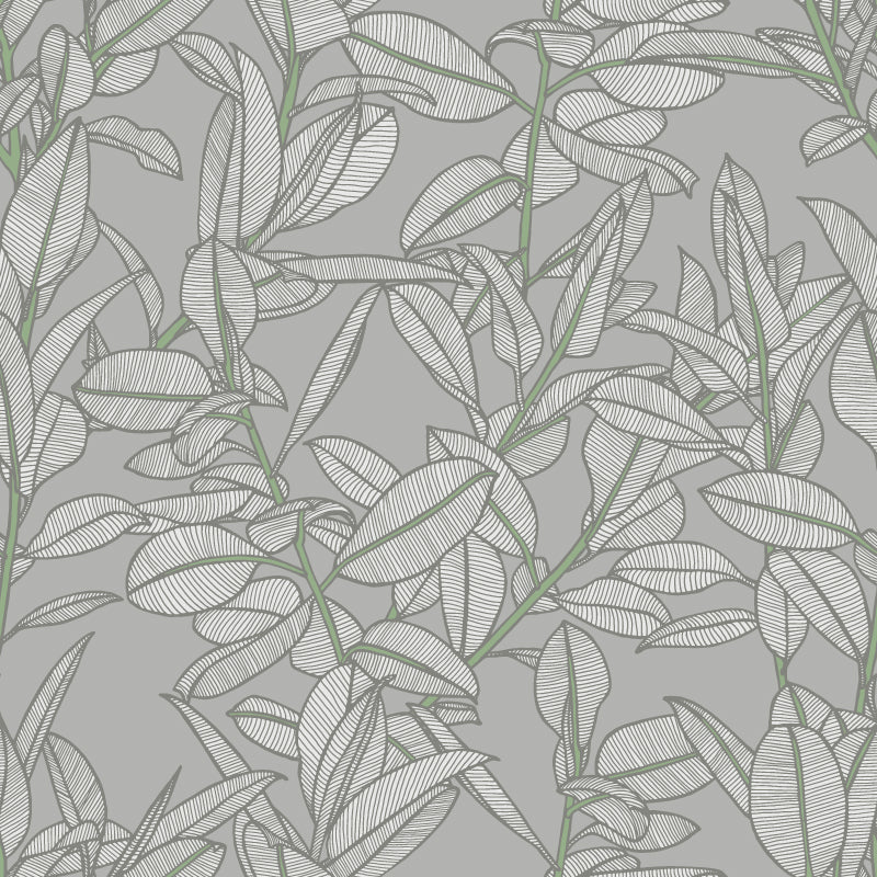 Rubbery Leaf Misty wallpaper