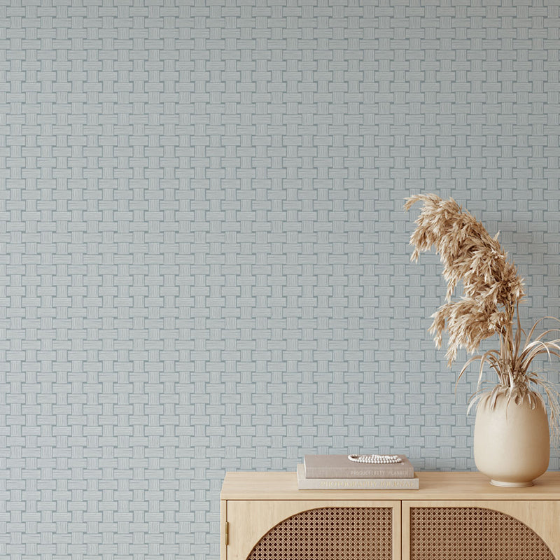 Woven – Cotton Blue wallpaper