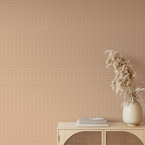 Woven – Terracotta Ochre wallpaper