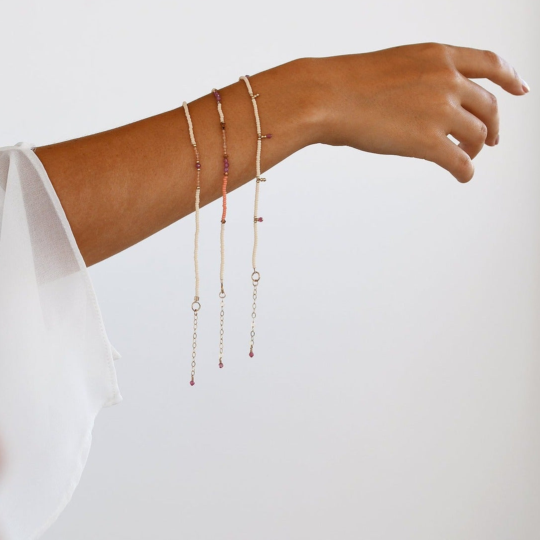 Semi Precious Utulivu Assorted Beaded Bracelet