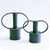 Ceramic vase with handles black