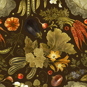 Vegetable Garden – Brown Wallpaper