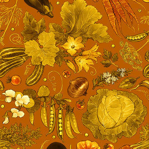 Vegetable Garden – Gold Wallpaper