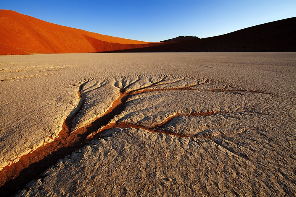 Water Erosion DeadVlei Namibia