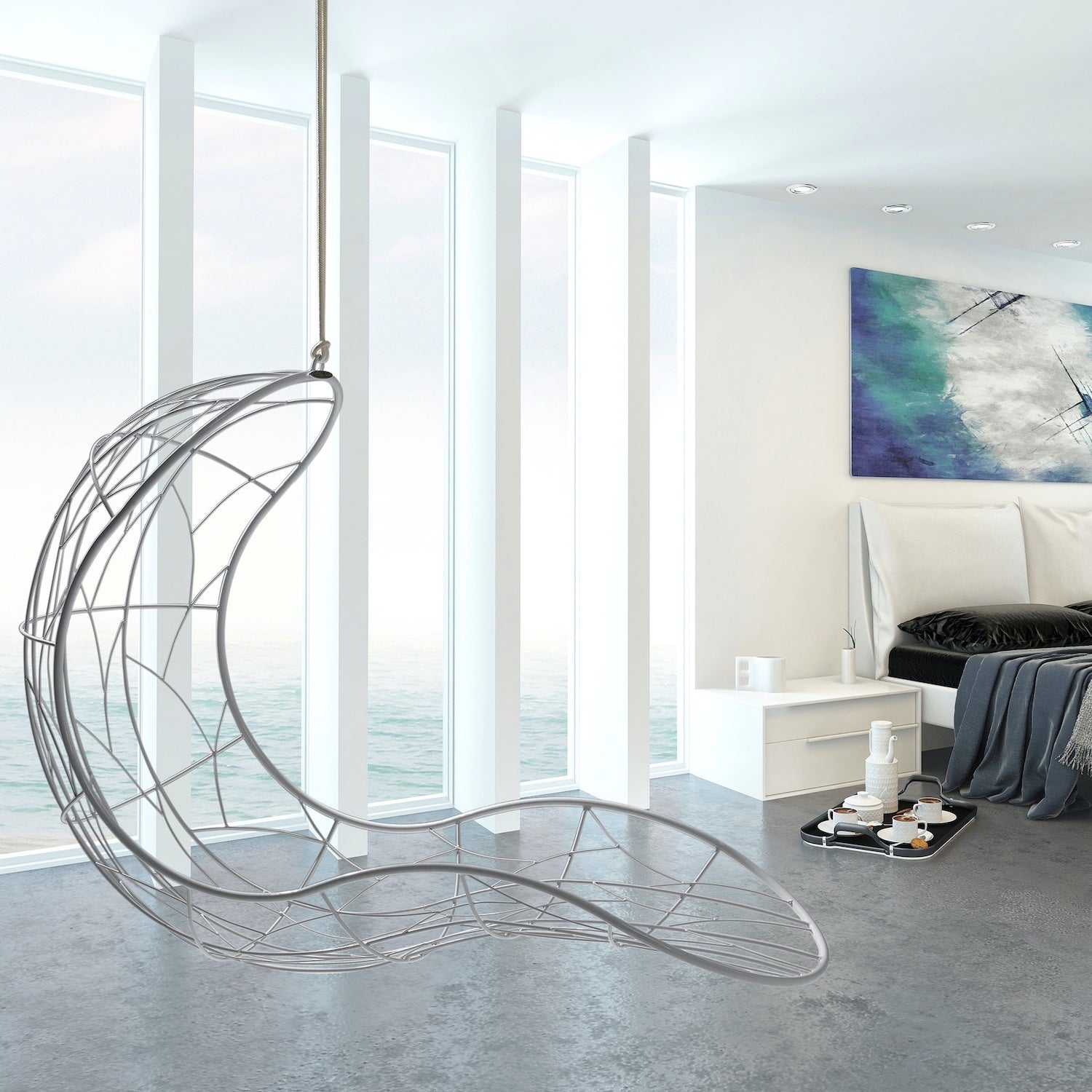 Recliner Hanging Chair Twig Design by Studio Stirling