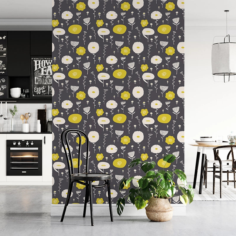 Wild Flower Lemon Plum wallpaper