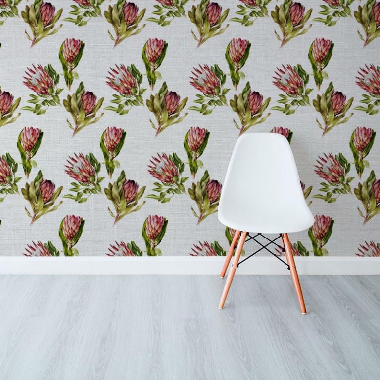 Protea Mix Colour Wallpaper