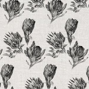 Protea Mix Grey Wallpaper