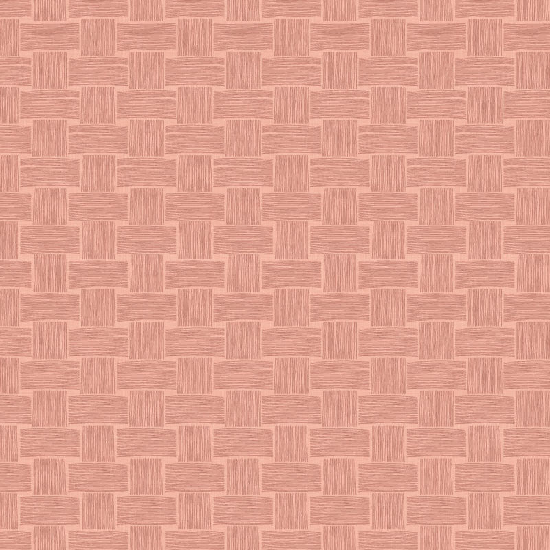 Woven – Terracotta Clay wallpaper