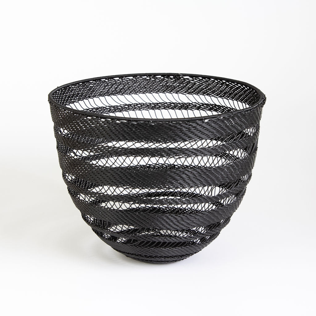 African Wire Decorative bowl - black