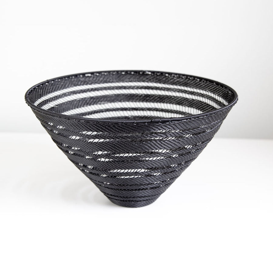African Wire Decorative bowl - black