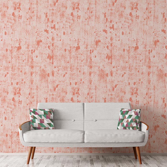 Rattle – Coral Wallpaper